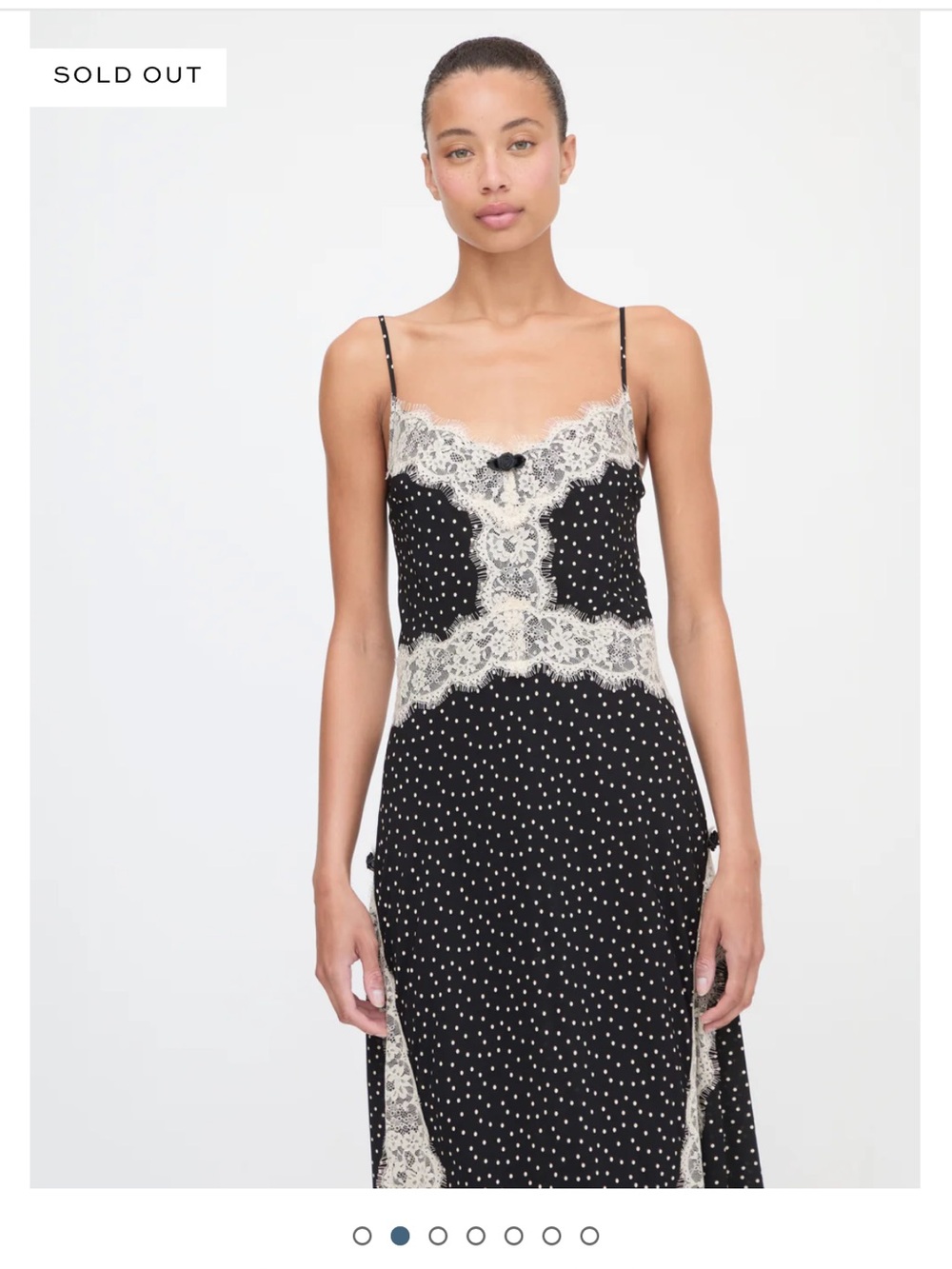 Hill House Francesca Dress in Black Polka Dot - Picture 2 of 8